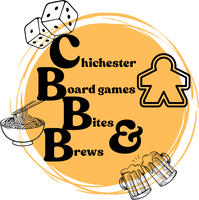 Chichester Board Games, Bites and Brews logo