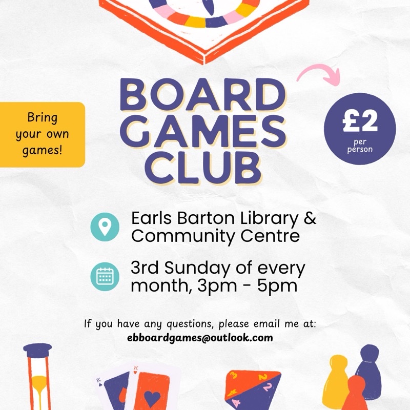Earls Barton Board Games Club logo