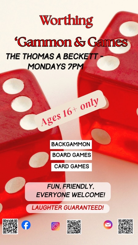 Worthing 'Gammon & Games logo
